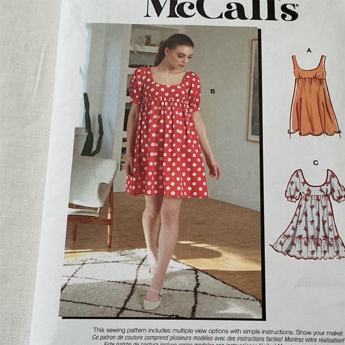 McCall\'s M8197 Women\'s Dress Pattern Easy Style Contemporary Original size 6-14