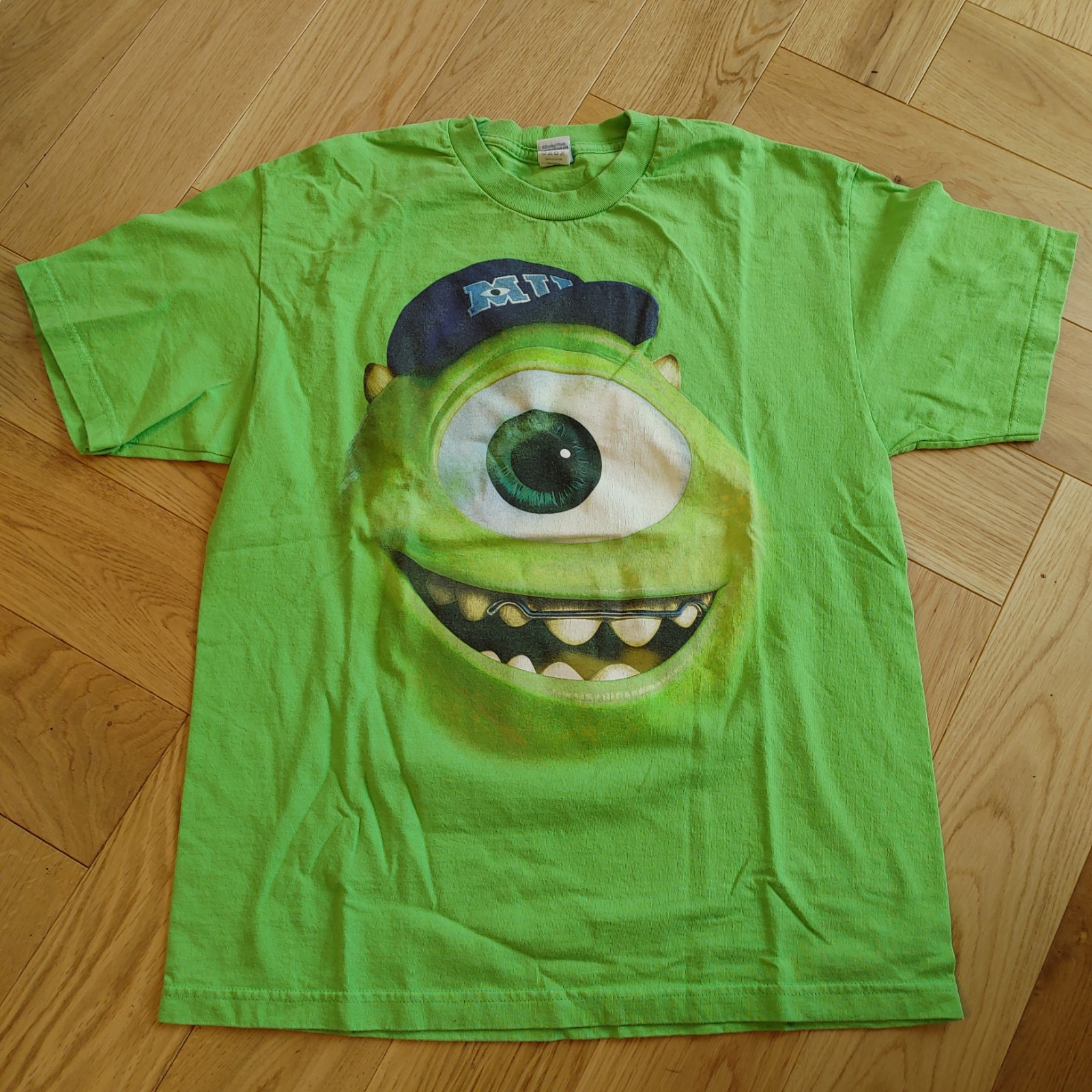 Vintage Disney Pixar Monsters University Mike Wazowski Big Face T-Shirt LRG Lime Vintage Disney Pixar Monsters University Mike Wazowski Big Face T-Shirt LRG Lime