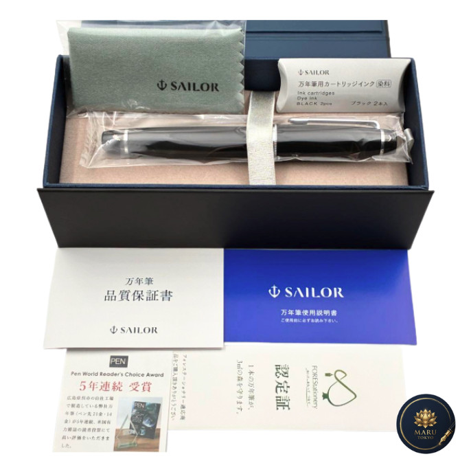 Sailor Professional Gear Silver KOP Fountain Pen Medium Nib 10-9619-420