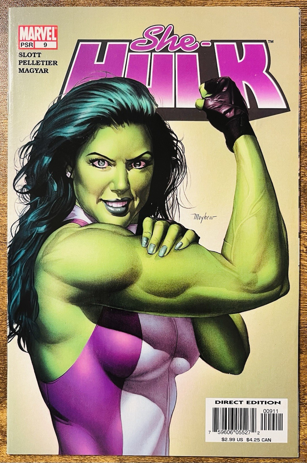 SHE-HULK 9 GORGEOUS MIKE MAYHEW COVER DAN SLOTT STORY MARVEL COMICS 2005 A