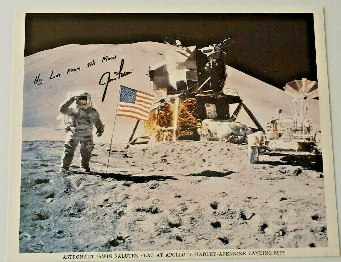 NASA Jim Irwin Signed 8 x 10 autographed Photo Apollo 15