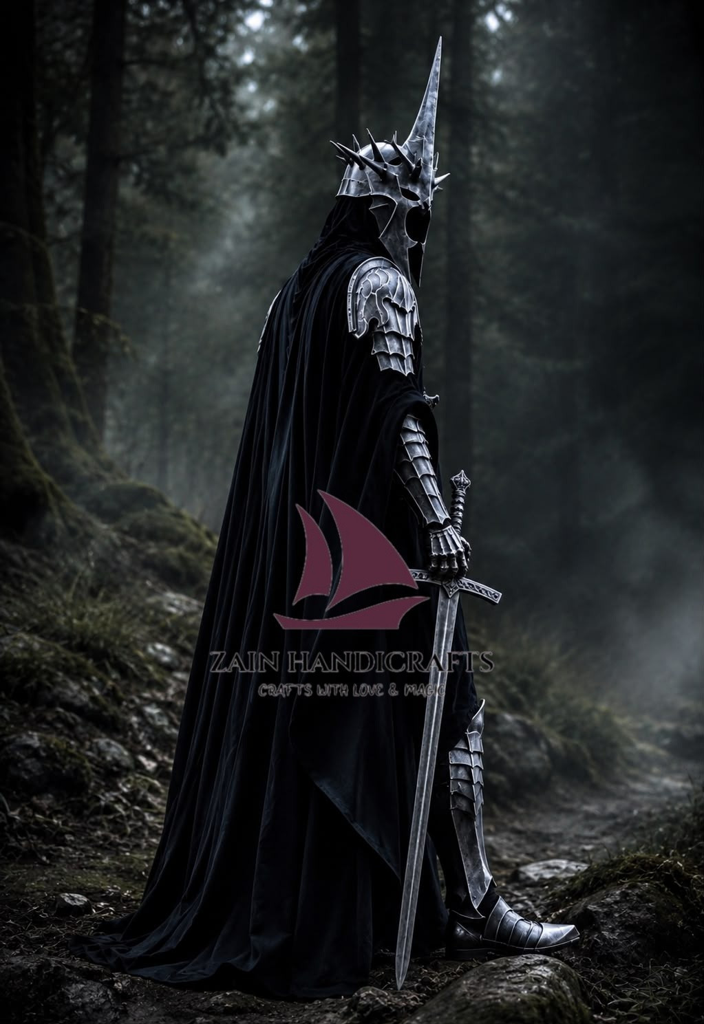 ZAIN The Nazgul Witch-King of Angmar Full Costume/Dark  Full Suit of rings Lord