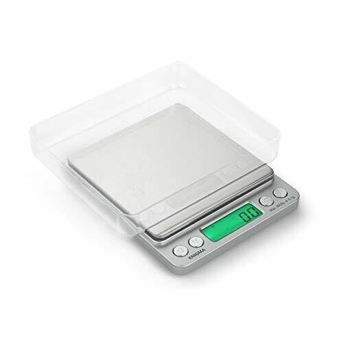 Truweigh ENIGMA Digital Scale (3000g x 0.1g - Silver) and Portable Grams Scale