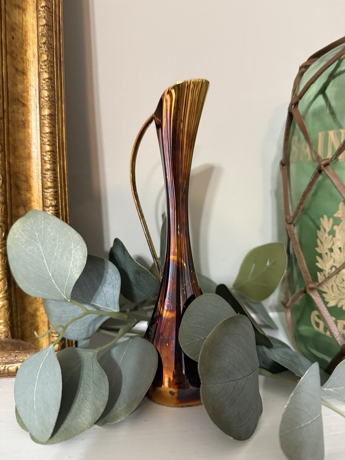 MCM Copper Vase  W/ Handle VTG Leonard Made in Japan
