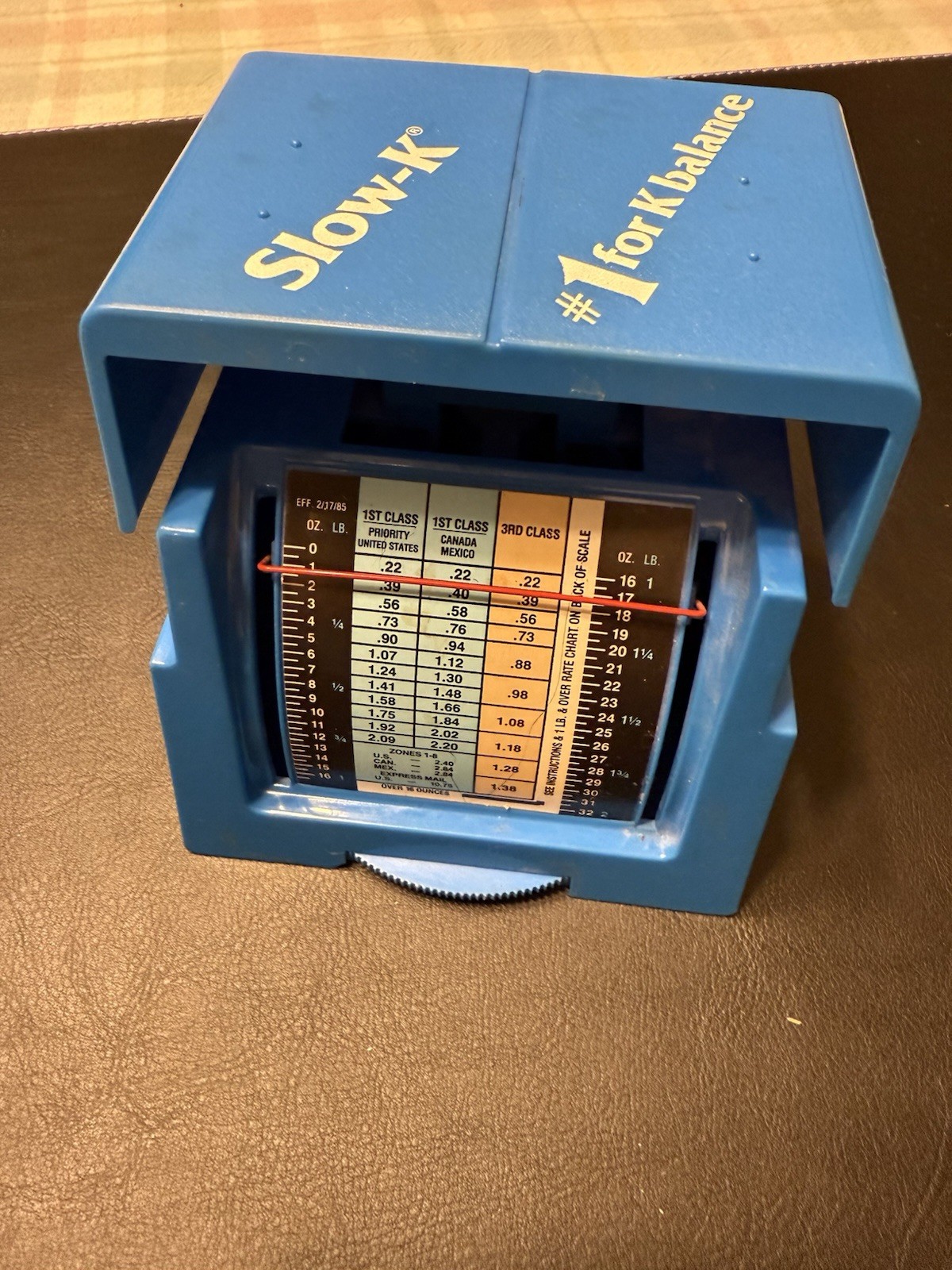 Vintage Park Sherman Postal Scale “Slow-K Potassium Chloride” CIBA Promo 1980