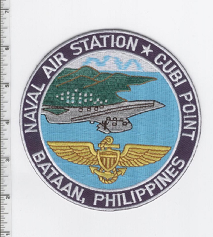USN CARRIER NAVAL AIR STATION NAS CUBI POINT BATAAN, PHILIPPINES MILITARY PATCH