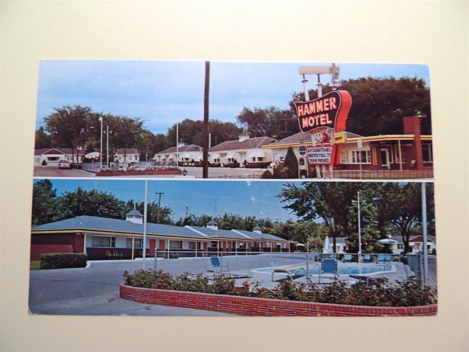 Hammer Motel Kearnery Nebraska vintage postcard 