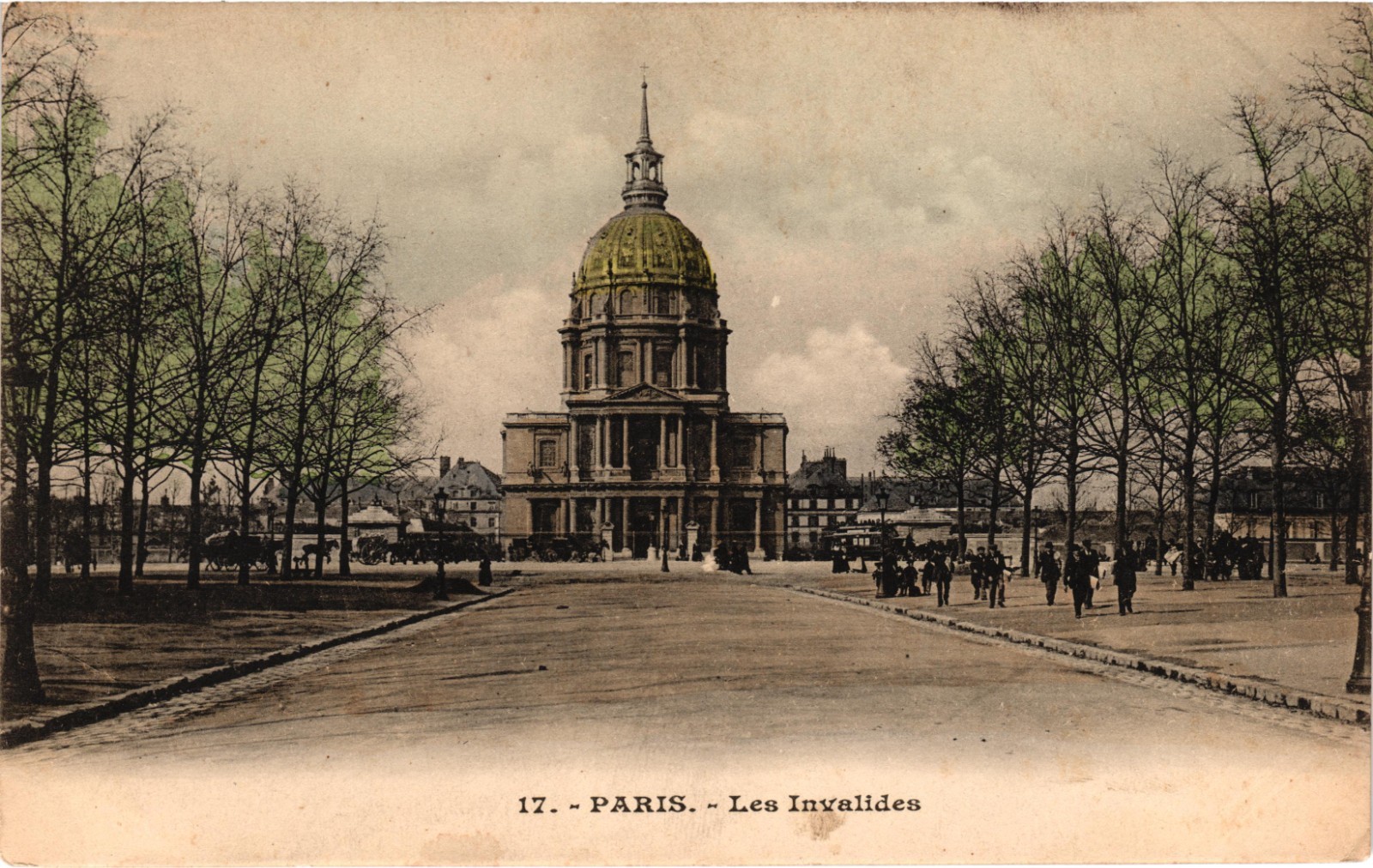 FRANCE Paris ~ Les Invalides The Dome Vintage Postcard