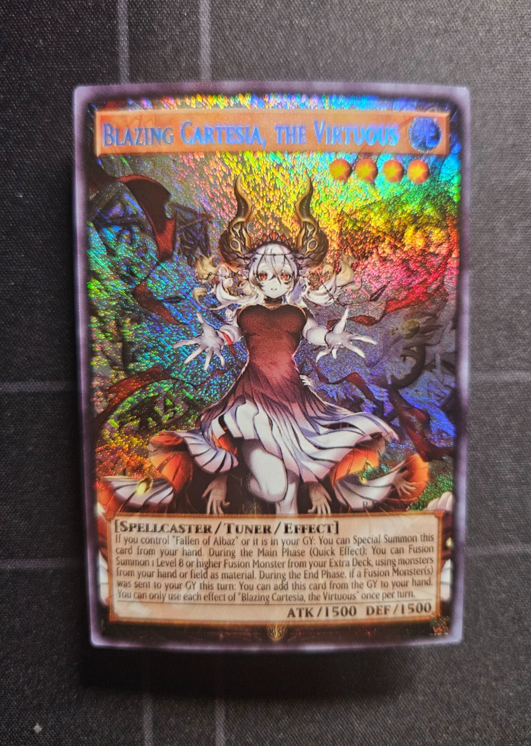 Blazing Cartesia the Virtuous *ENGLISH* - Secret Extended RA04 Art Frameless