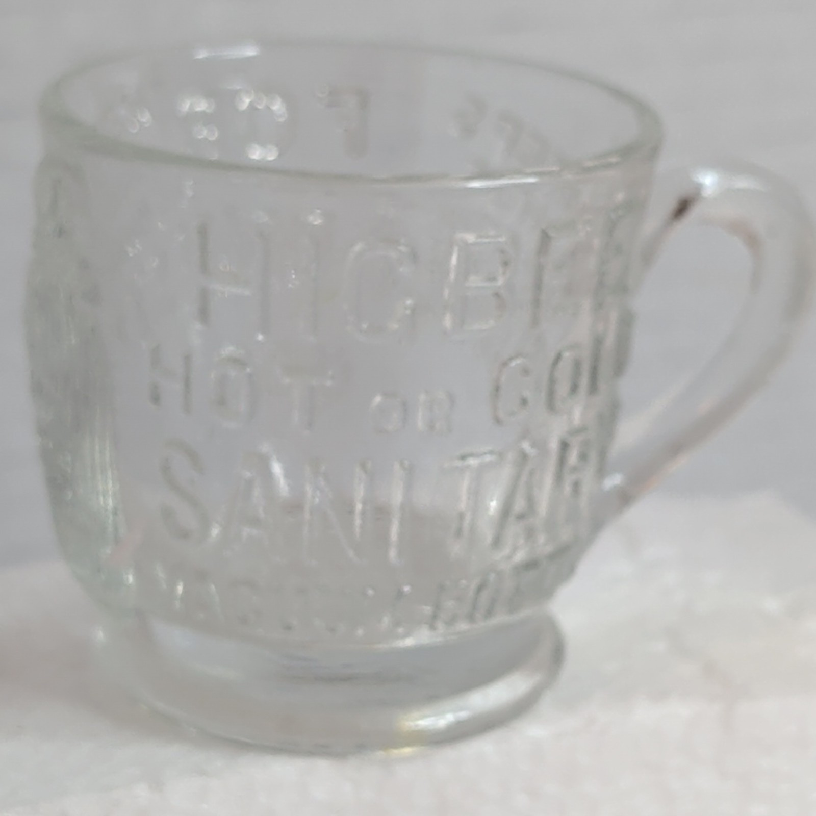 Vintage John B. Higbee Sanitary Vacuum Bottle Glass Cup Mug Ultra Rare Vintage John B. Higbee Sanitary Vacuum Bottle Glass Cup Mug Ultra Rare