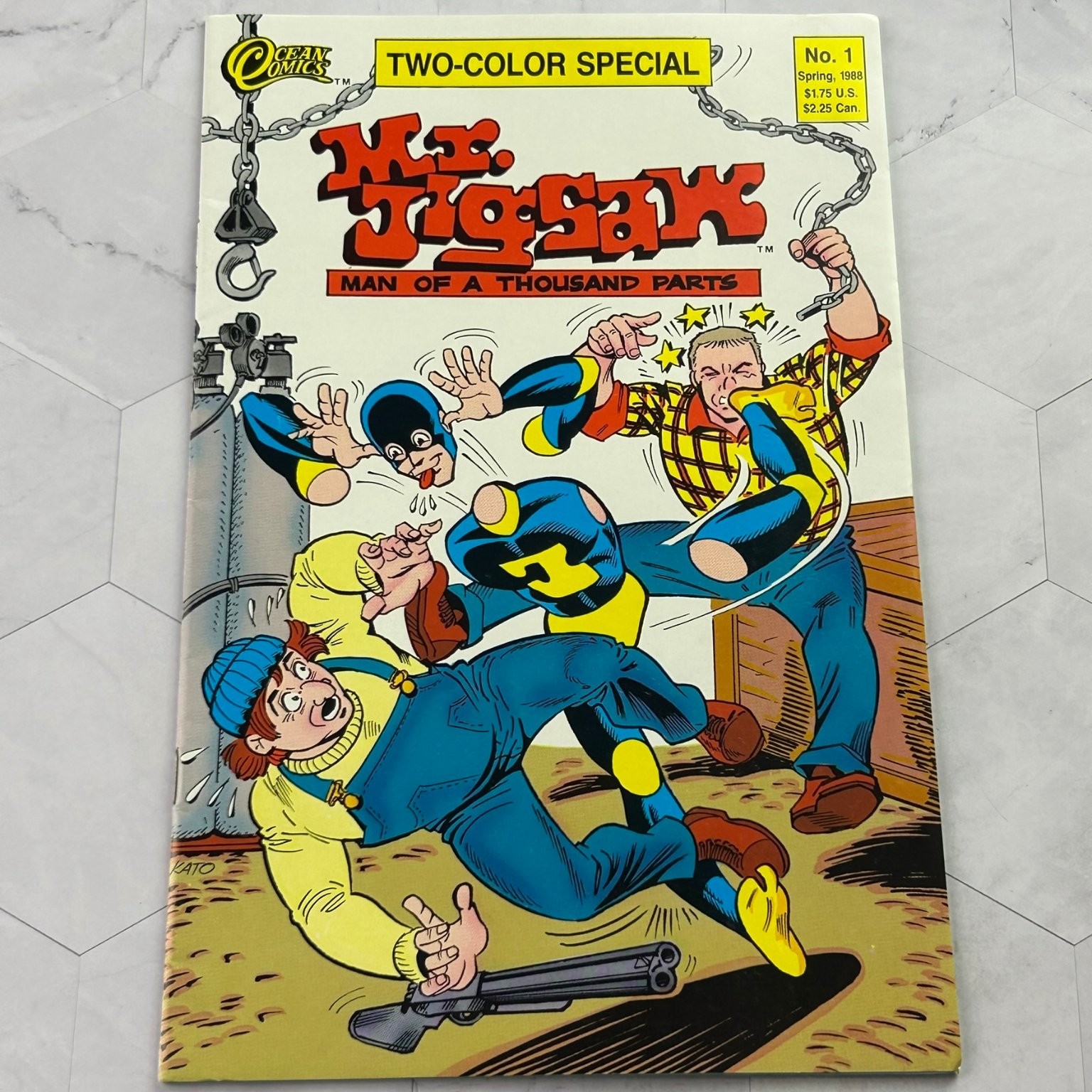 Mr. Jigsaw MAN OF A THOUSAND PARTS No. 1 1988 Great Comics TWO-COLOR Mr. Jigsaw MAN OF A THOUSAND PARTS No. 1 1988 Great Comics TWO-COLOR