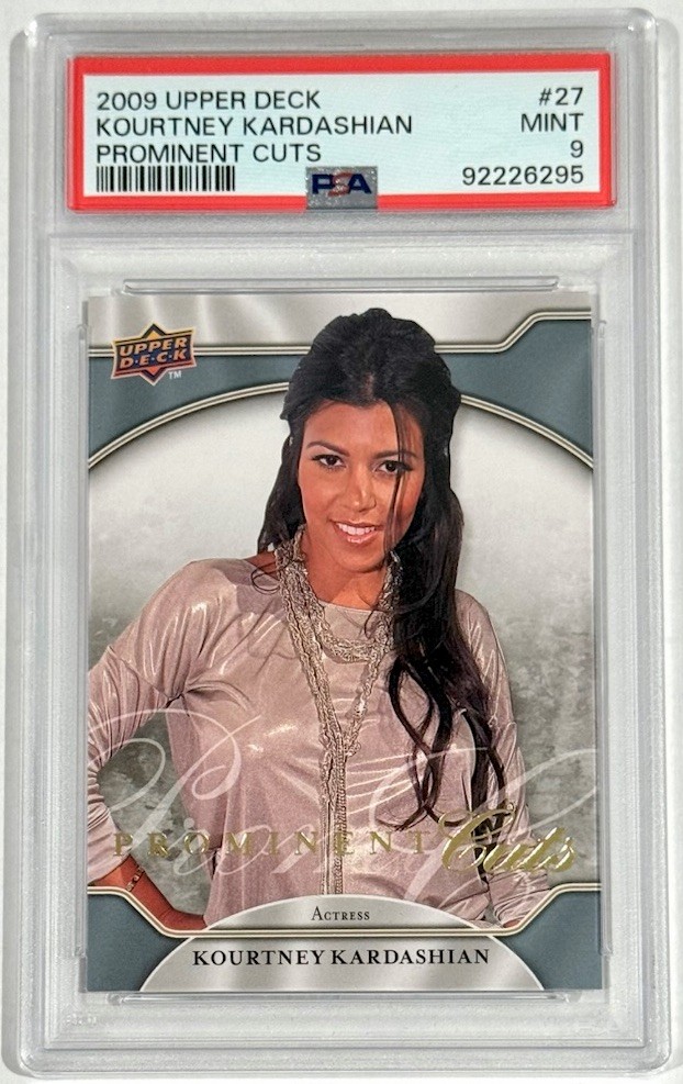 2009 Upper Deck Prominent Cuts Kourtney Kardashian #27 PSA 9 Mint Low Pop 2009 Upper Deck Prominent Cuts Kourtney Kardashian #27 PSA 9 Mint Low Pop