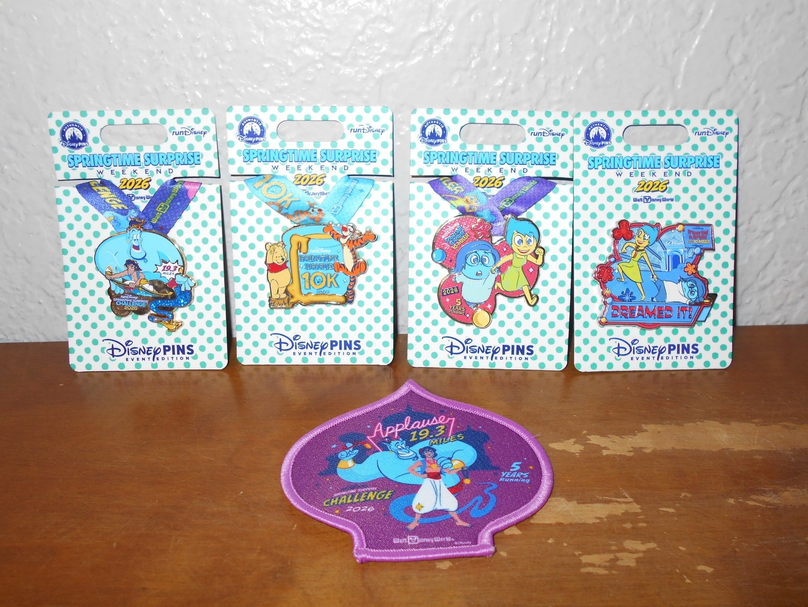 Disney Parks runDisney Springtime Surprise Weekend 2026 Trading Pins Set of 4 Disney Parks runDisney Springtime Surprise Weekend 2026 Trading Pins Set of 4