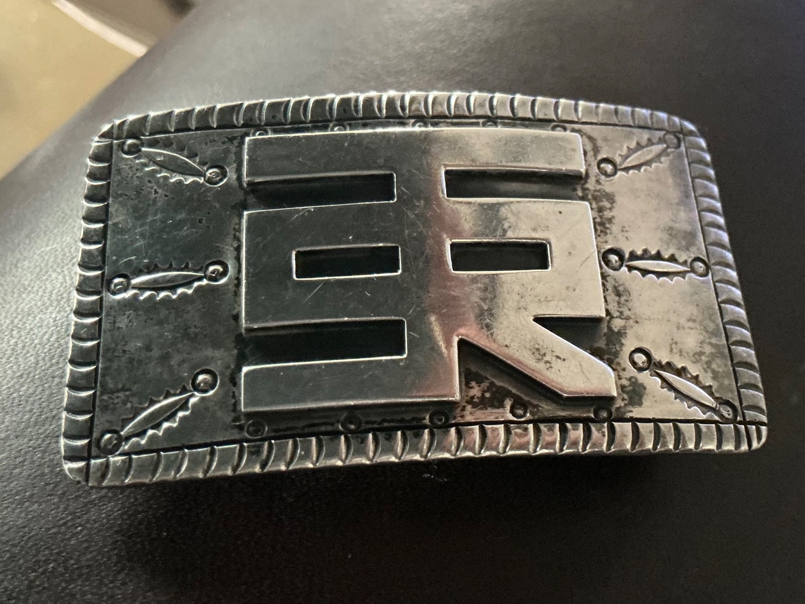 Smoke Tree Ranch - STR - Sterling Belt Buckle, Walt Disney's Palm Springs Ranch