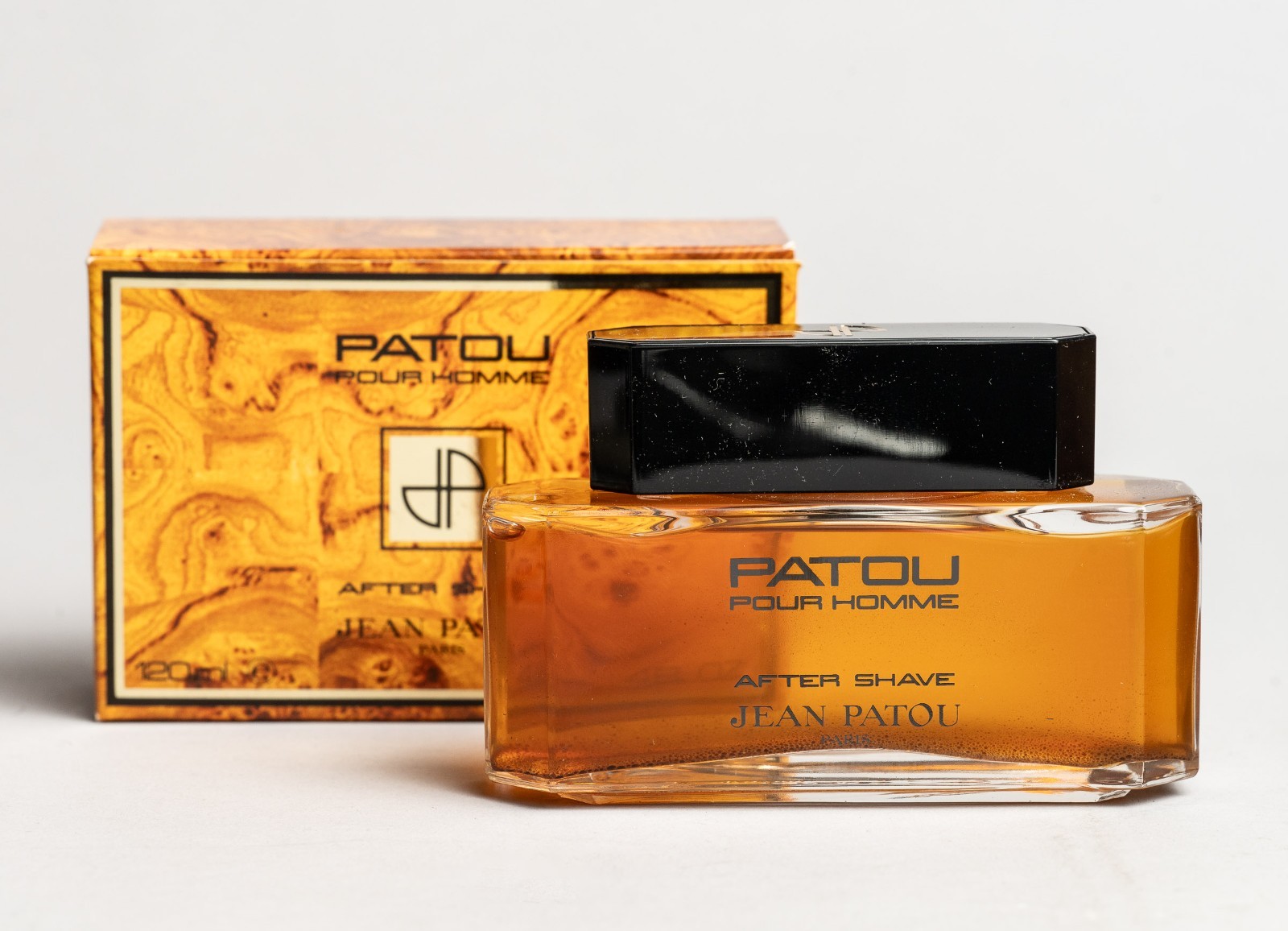 Patou Pour Homme After Shave 4oz 120ml, orig Jean Kerléo formula FULL but Cloudy