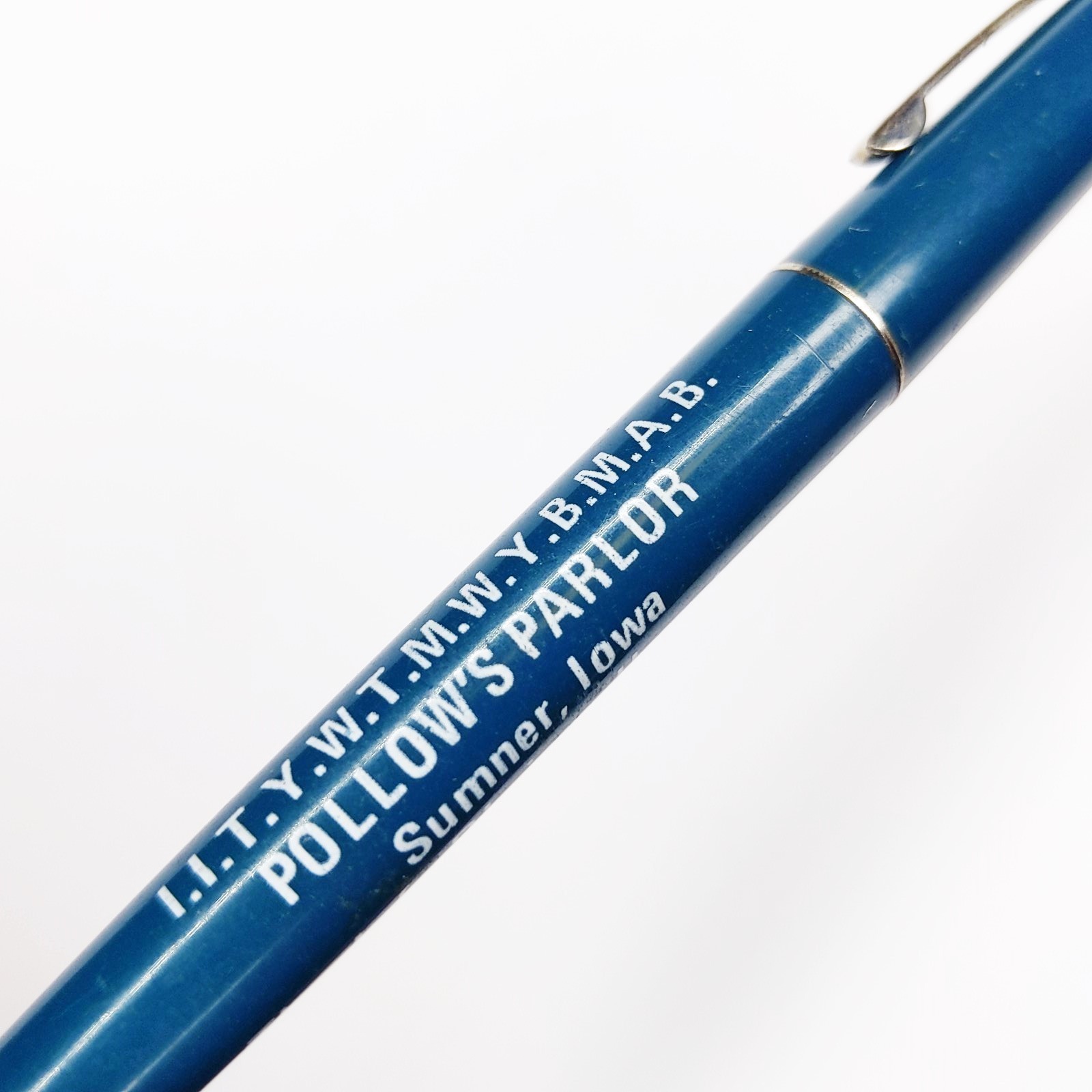 c1970s Sumner, Iowa Pollow's Parlor Advertising Pen Livestock Auction IA G5