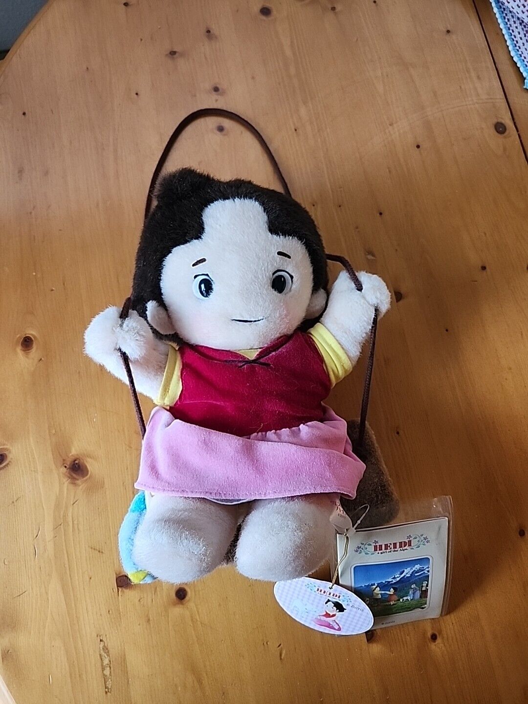 Heidi Girl of the Alps Plush Doll With Swing ZUIYO Hayao Miyazaki Japan Anime