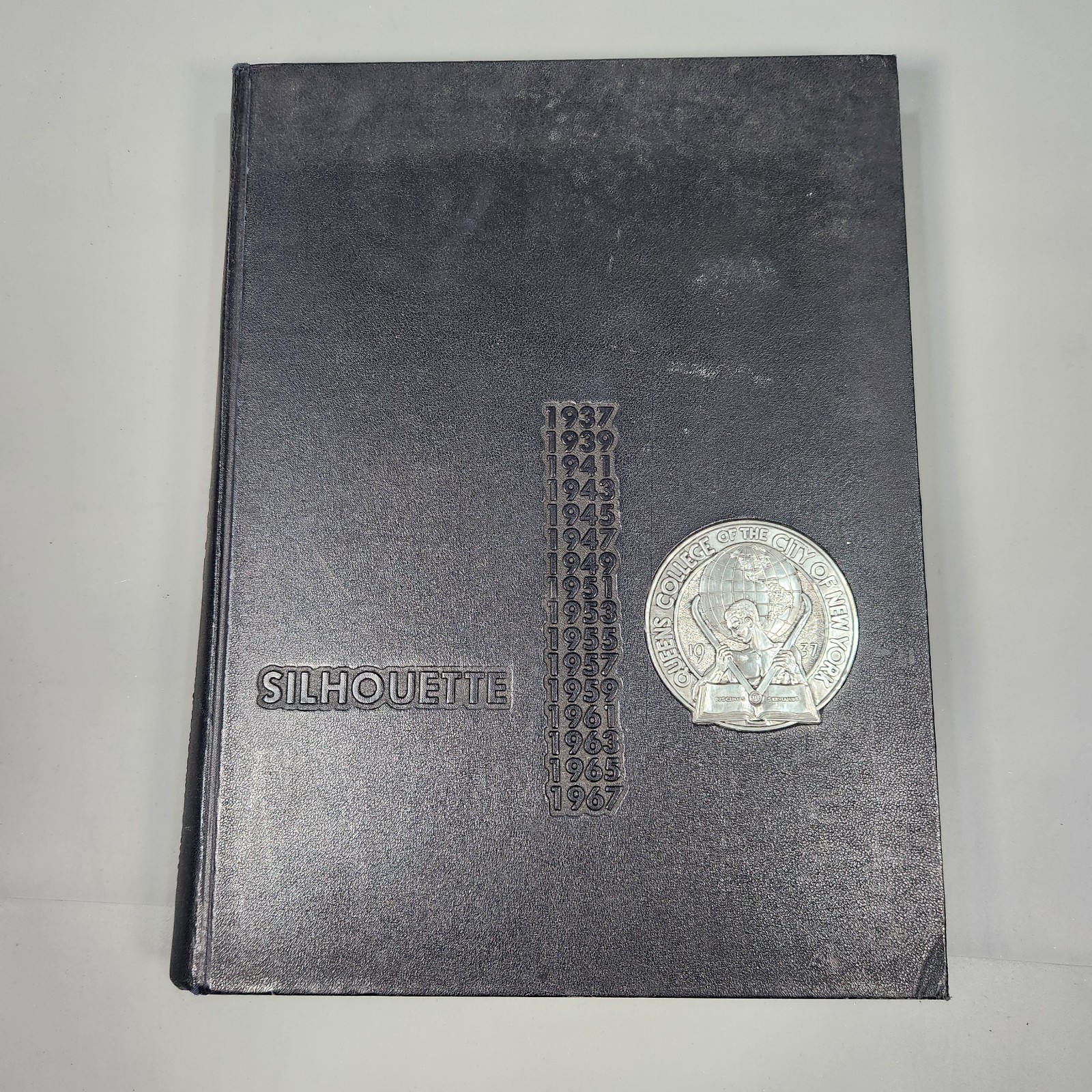 Vtg 1967 Queens College Silhouette Yearbook NYC Anniversary Ed
