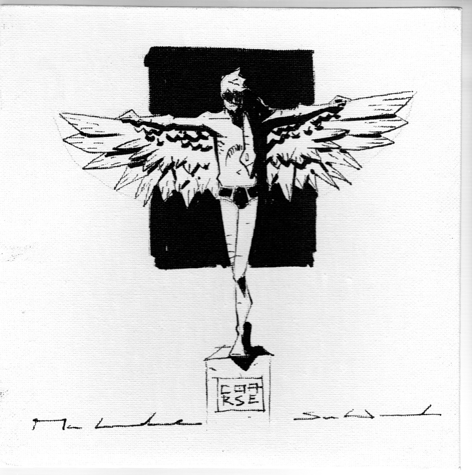 Coarse Toys Years Adrift Original Drawing Sketch 8-inch Canvas - Coarsetoys Coarse Toys Years Adrift Original Drawing Sketch 8-inch Canvas - Coarsetoys