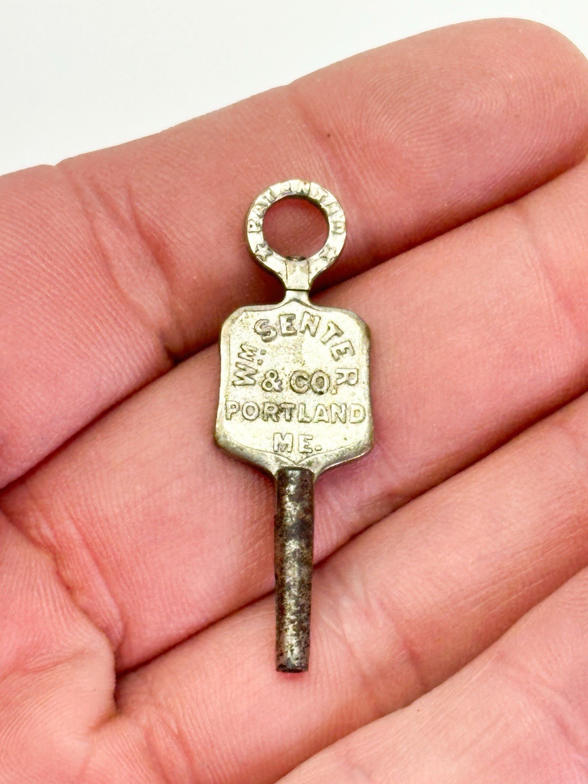 1840s WM WILLIAM SENTER Portland Maine Advertising Watch Maker Key History