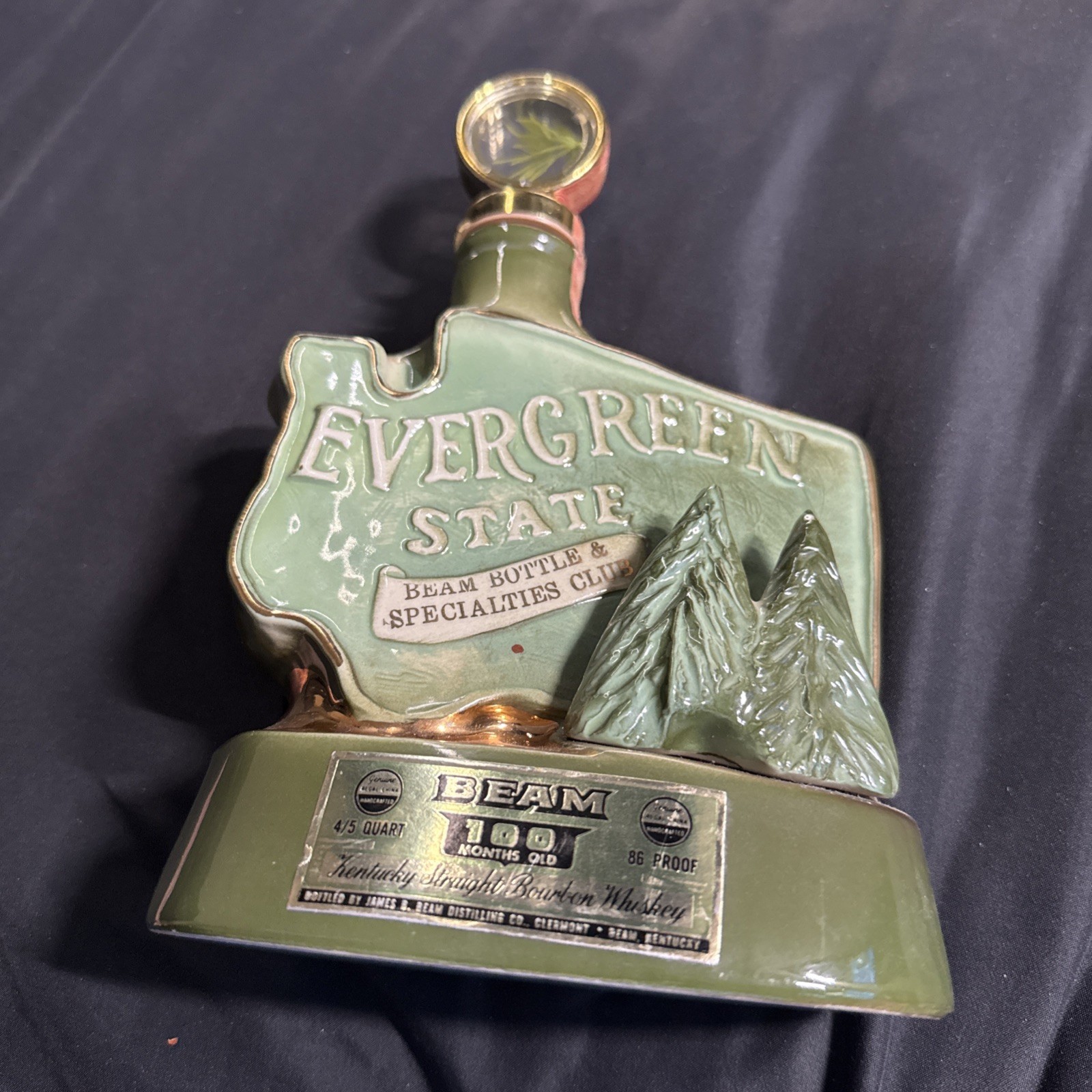 1974 Washington The Evergreen State Jim Beam Bottle & Specialties Club Decanter