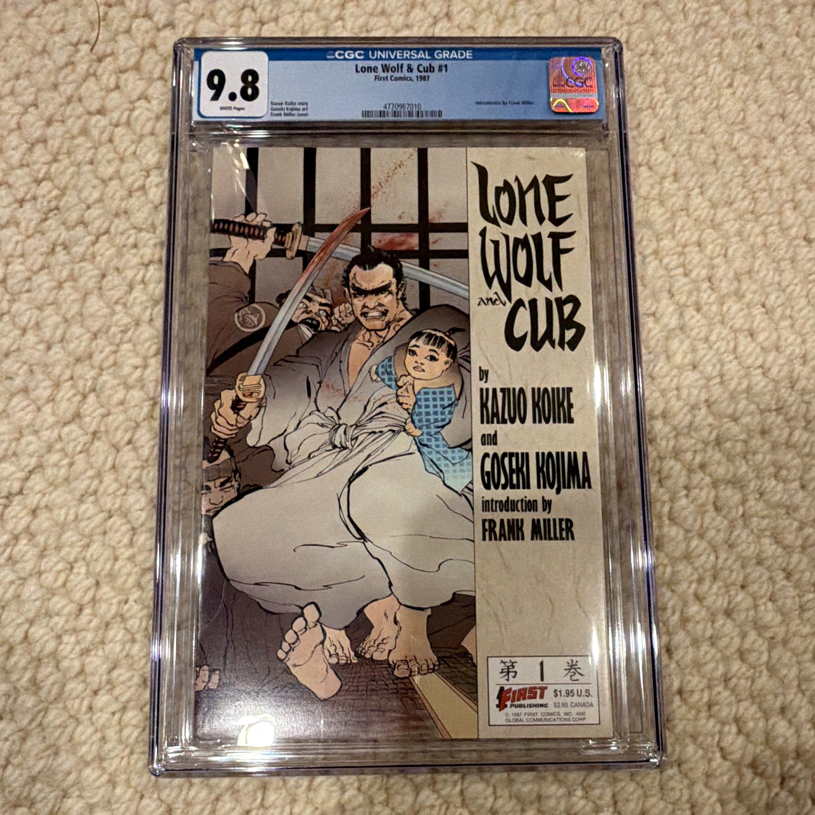 Lone Wolf & Cub #1 (1987 First Comics) CGC 9.8 Koike & Kojima Manga Very Rare