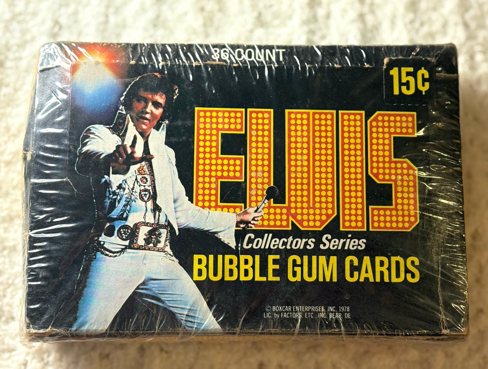 Donruss 1978 Elvis Presley Collectors Series Bubble Gum Cards Box 36 Cards SEAL