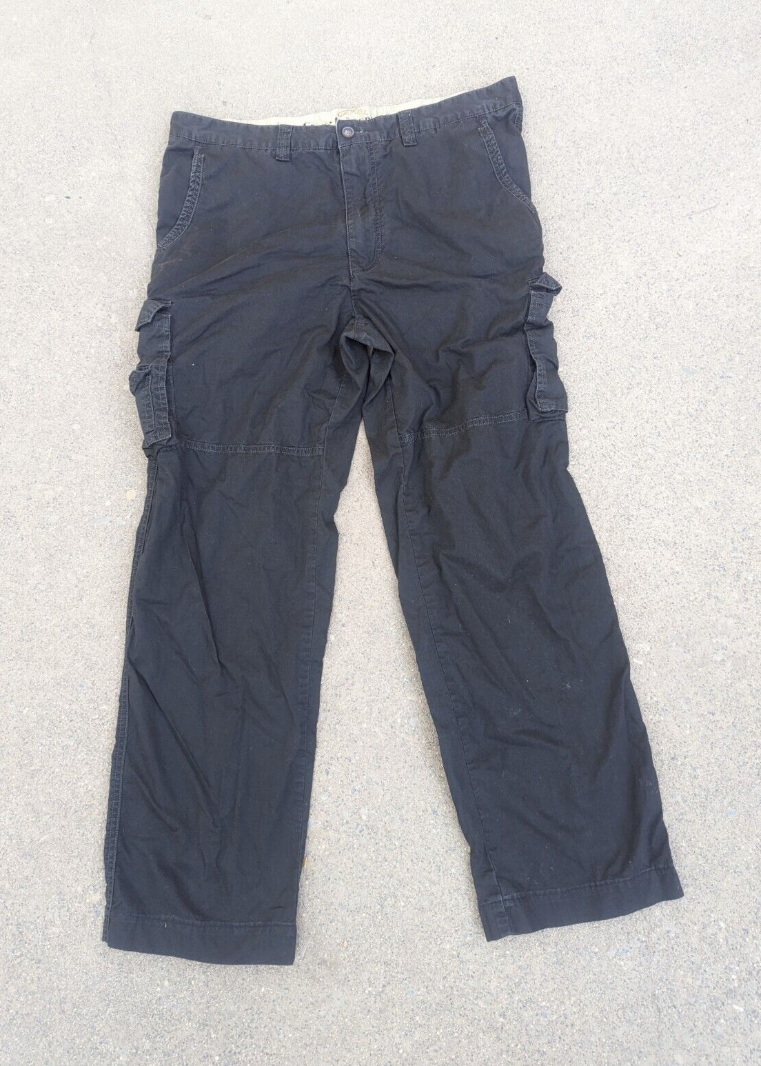 Vintage Cargo Pants Y2K Earl Camel Lifestyle Brown Cotton Canvas 36
