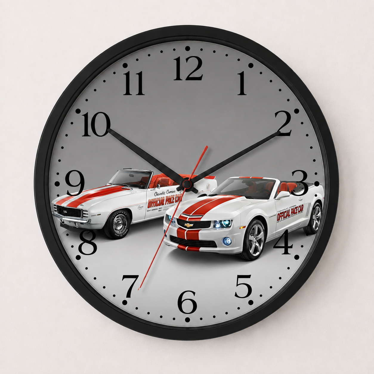 2011 Chevy Camaro Indy 500 Pace Car | 10 Inch Wall Clock | Chevy Sports Car 2011 Chevy Camaro Indy 500 Pace Car | 10 Inch Wall Clock | Chevy Sports Car