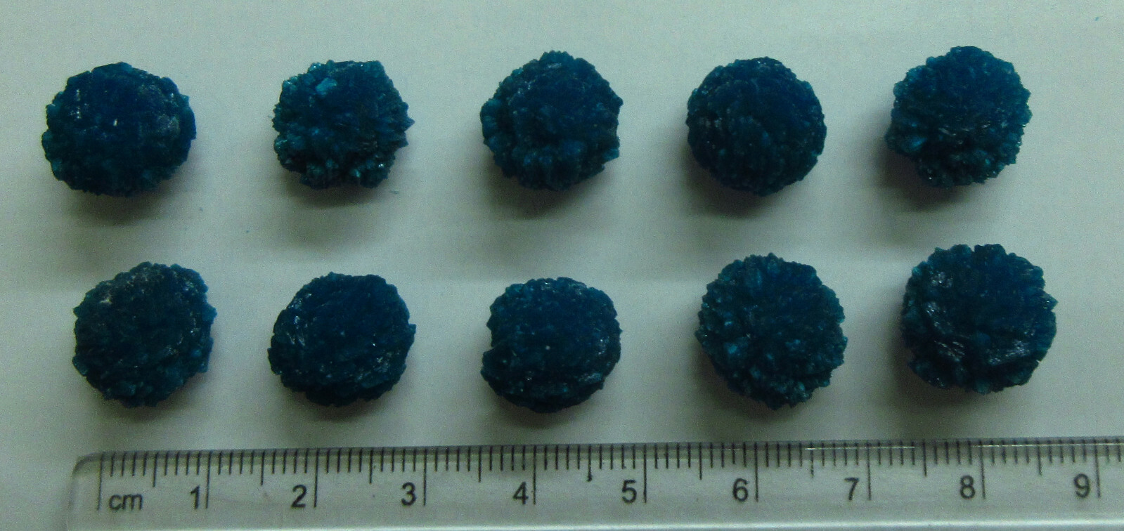 Cavansite rosette 12 mm (ONE PIECE) (non precious natural stone) # 7988