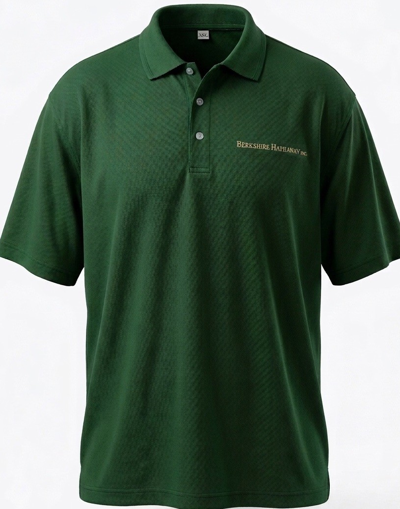 Warren Buffett Berkshire Hathaway Golf Event Polo Shirt XXL. Russell NWOT Merch