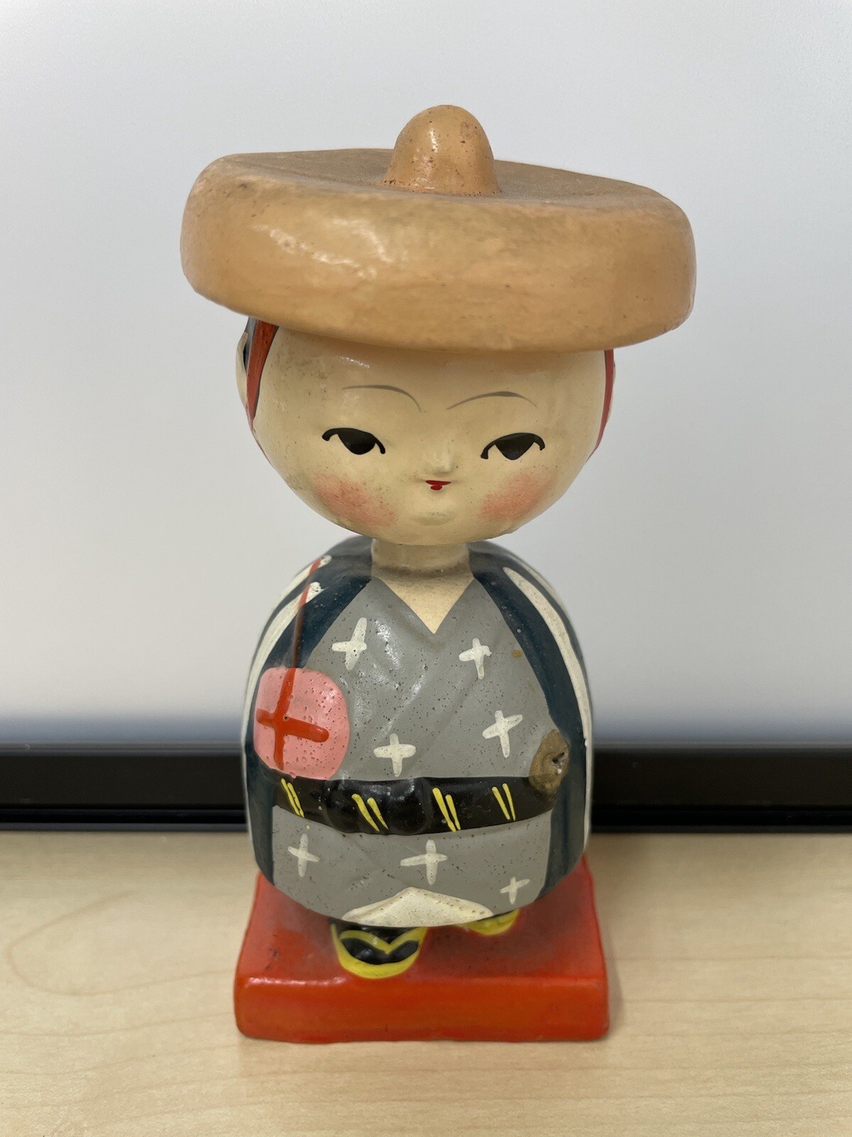 Vintage Bobblehead Nodder Oriental Lady 5”