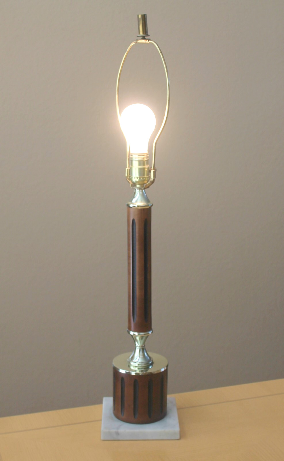 RARE VTG MID CENTURY DANISH MODERN ATOMIC LAMP THURSTON ERA 60s 50s TABLE MOD