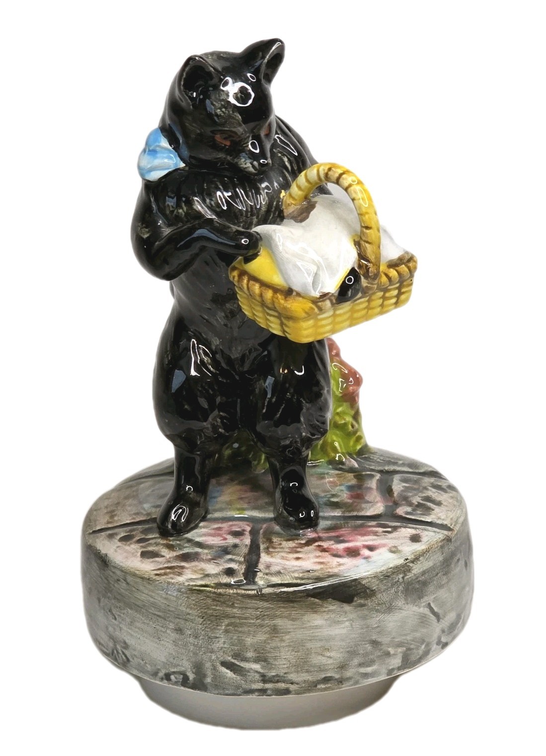 Schmid Hand Painted Vintage Music Box Beatrix Potter Duchess Excellent - Works