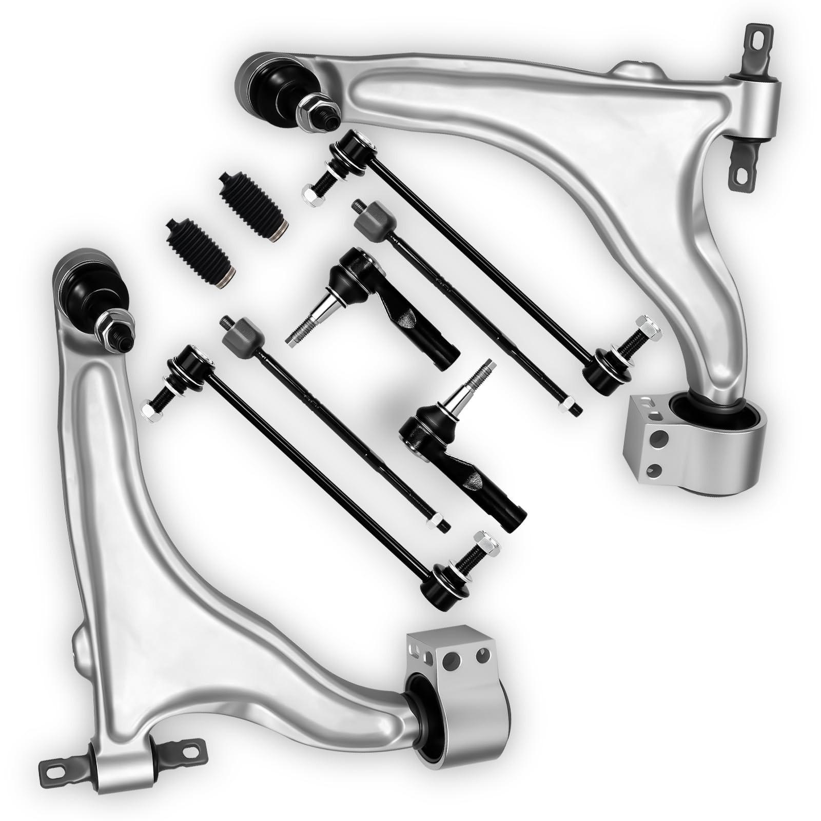 10Pcs Front Lower Control Arm Sway Bar Link Tie Rod Compatible With Fit for C... 10Pcs Front Lower Control Arm Sway Bar Link Tie Rod Compatible With Fit for C...