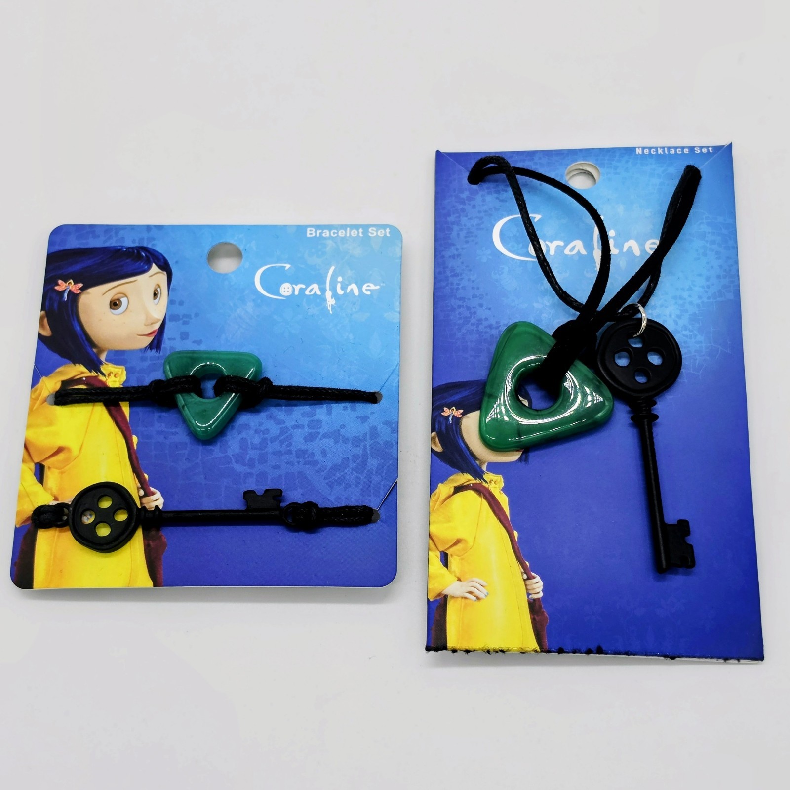 ✨OFFICIAL / LICENSED✨ Coraline Key & Seeing Stone Necklace & Bracelet Sets Laika