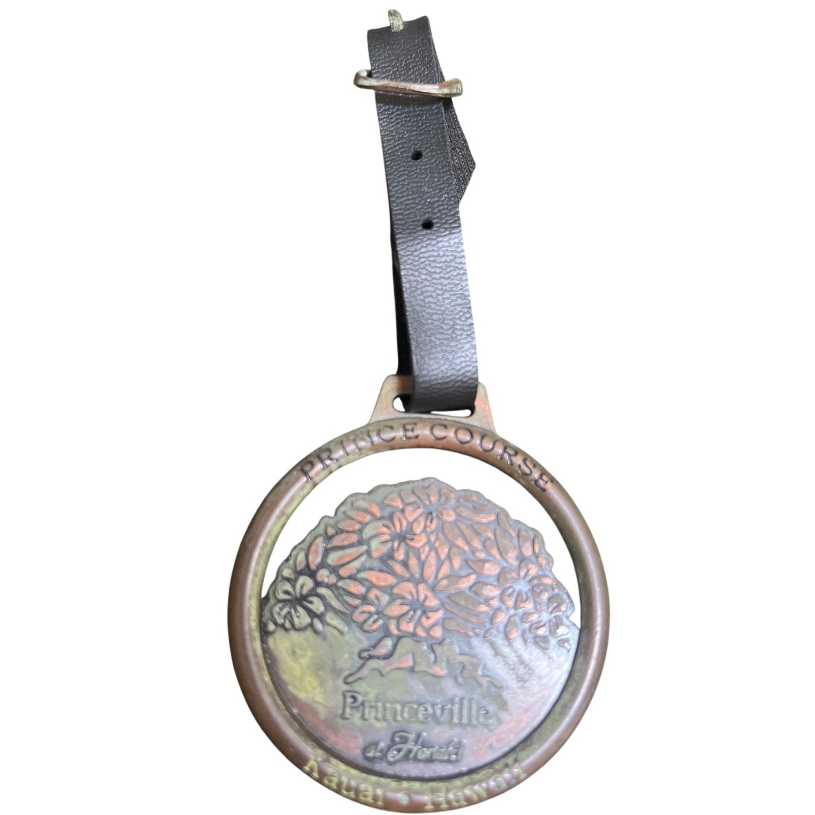 Vtg Princeville Prince Course Metal Golf Bag Medallion Tag - Kauai,Hawaii READ