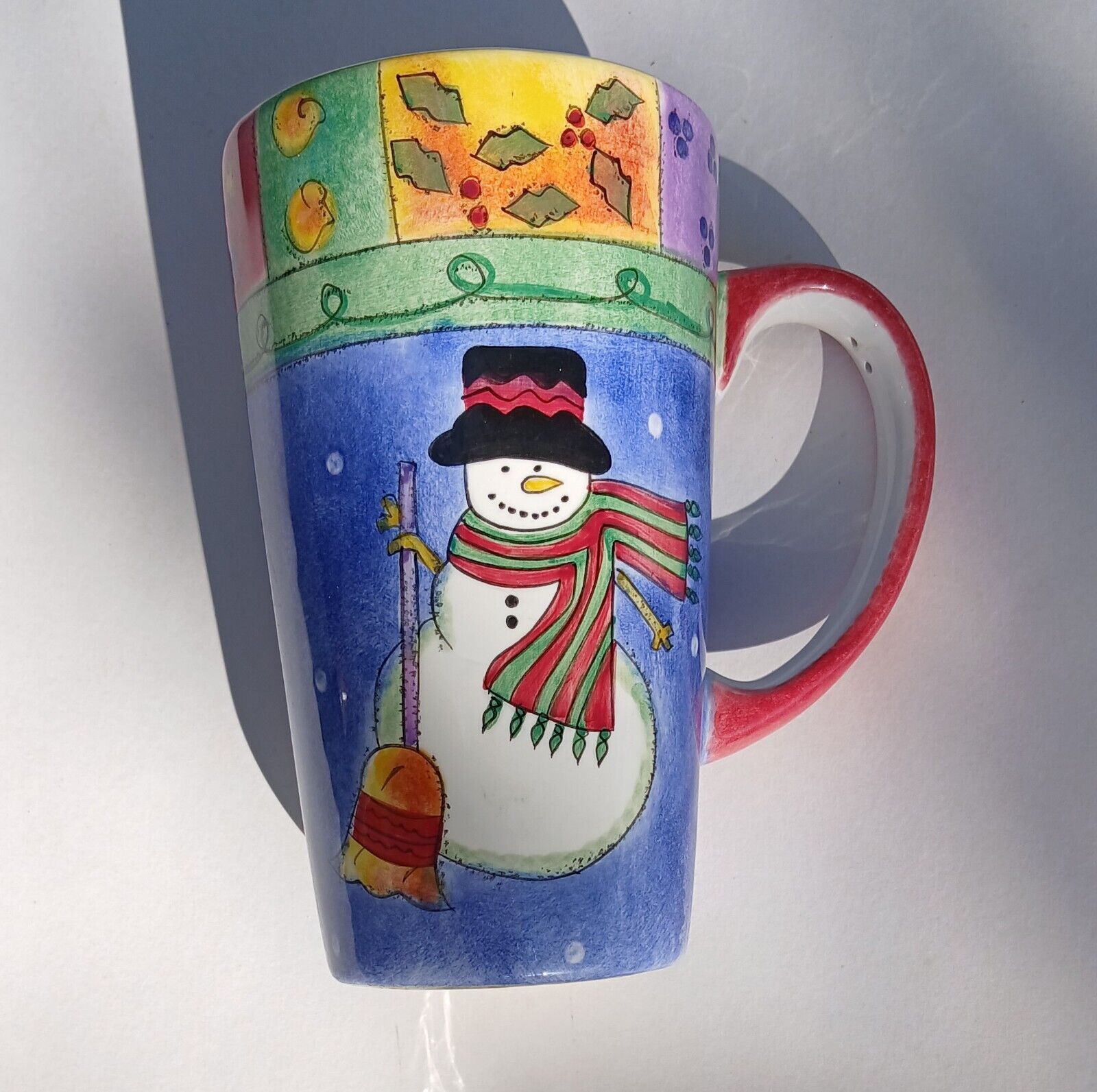 Christmas Coffee ☕️ Mug 20oz Tall Holiday Season Brilliant Colorful Home Decor 