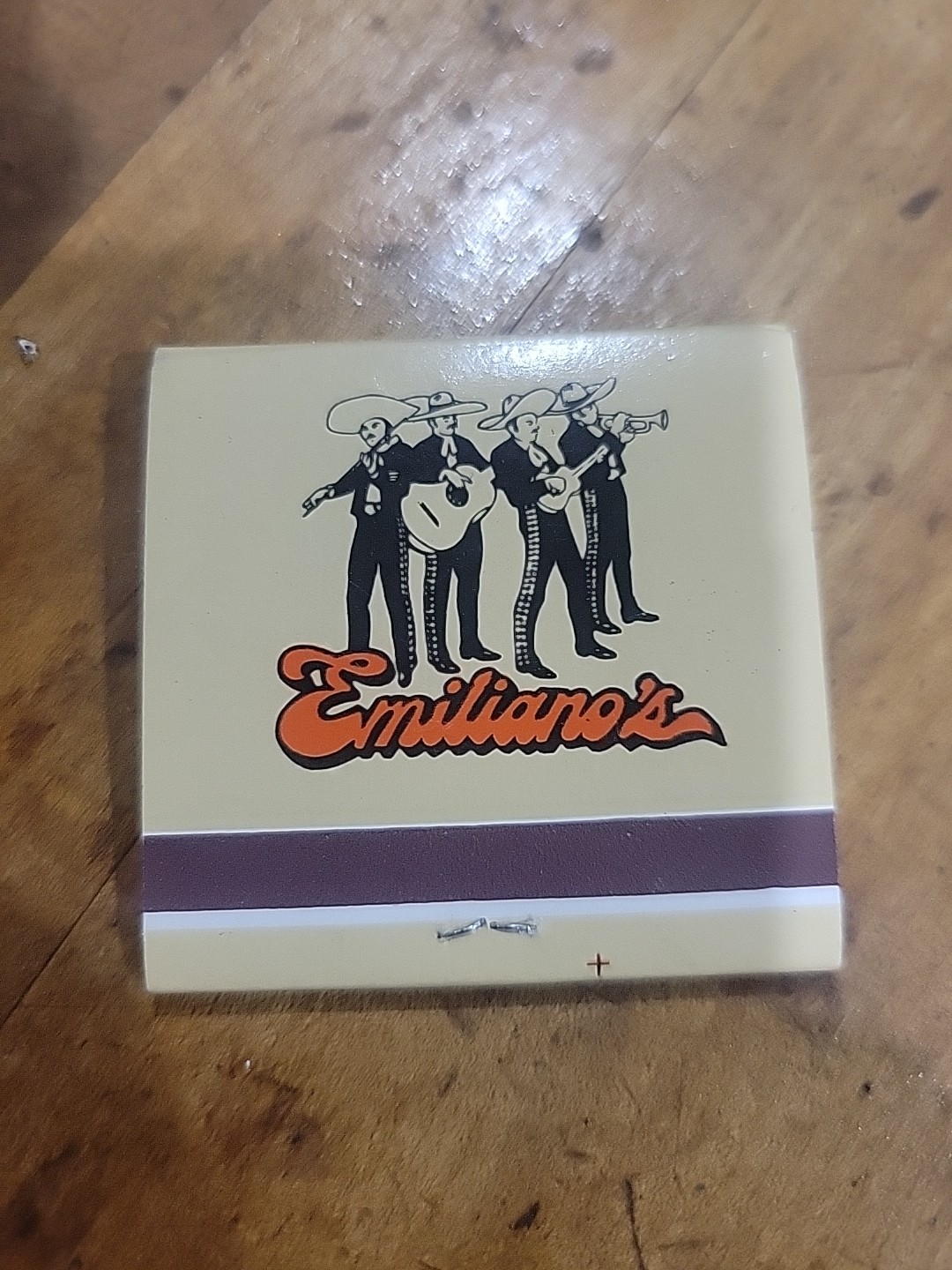Vintage Matchbook Ephemera Emiliano’s Mexican Food Restaurant Arlington-Phoenix