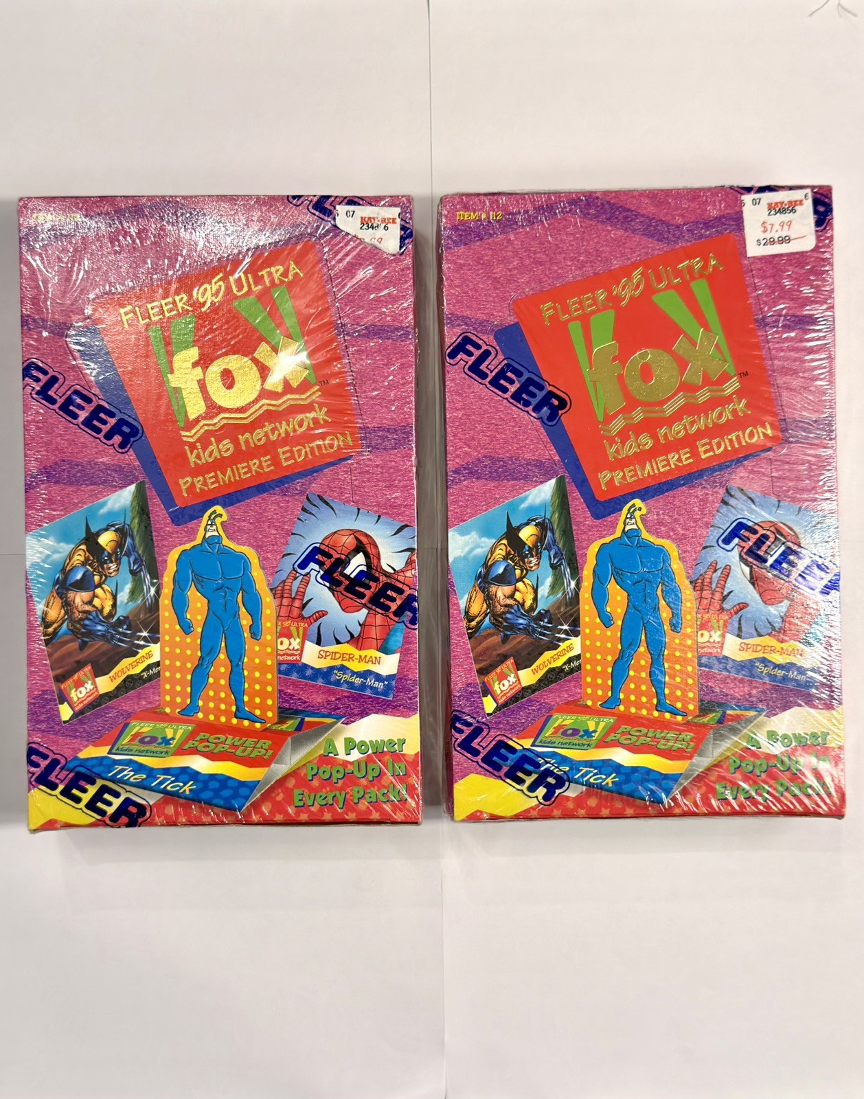 (2) 1995 Fleer Ultra Fox Kids Premiere Edition Trading Card Boxes Factory Sealed