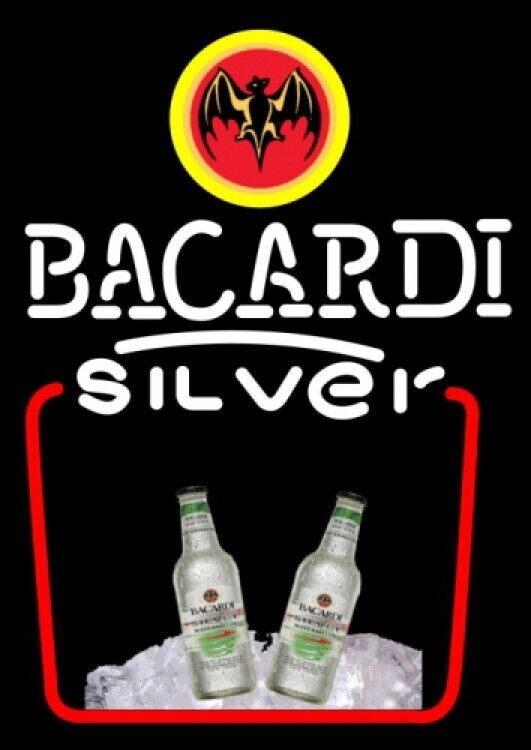 Bacardi Silver Bottles 10\