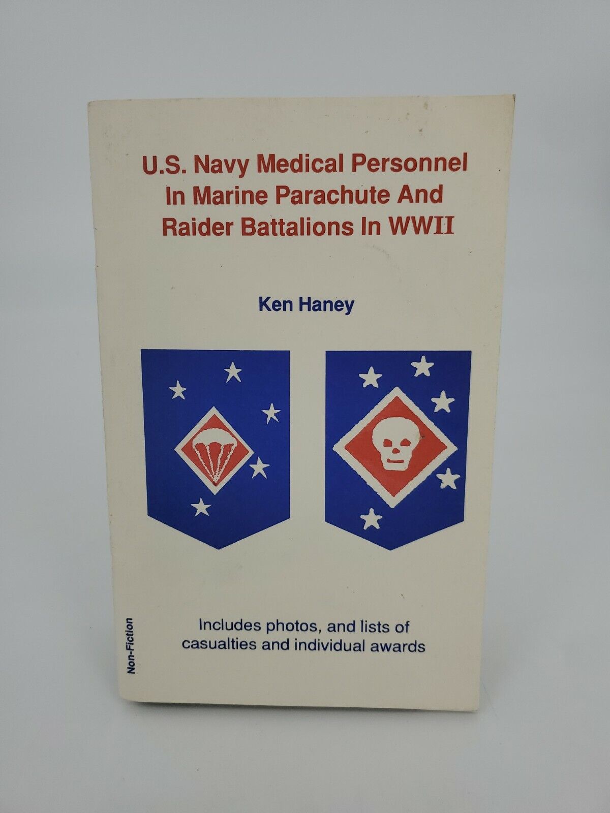 1990 Signed Ken Haney U.S. Navy Medical Personnel in Marine Parachute and....
