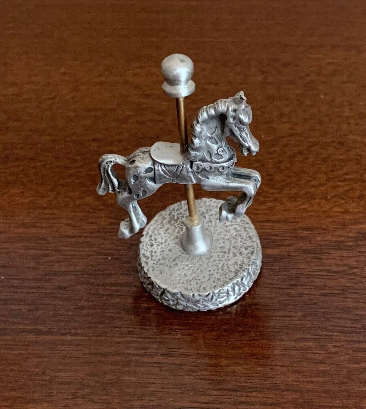 Pewter Carousel Horse Miniature by The Collector Case 2\