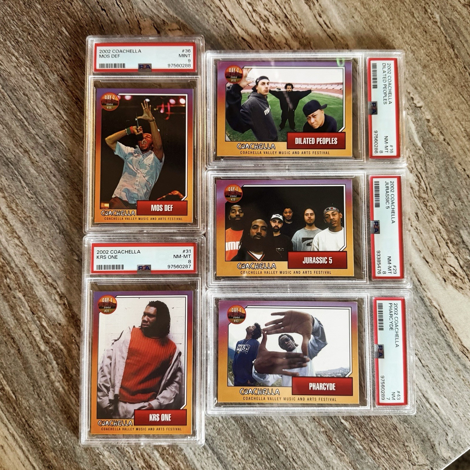 2002 Vintage Coachella PSA Trading Card Lot Hip Hop