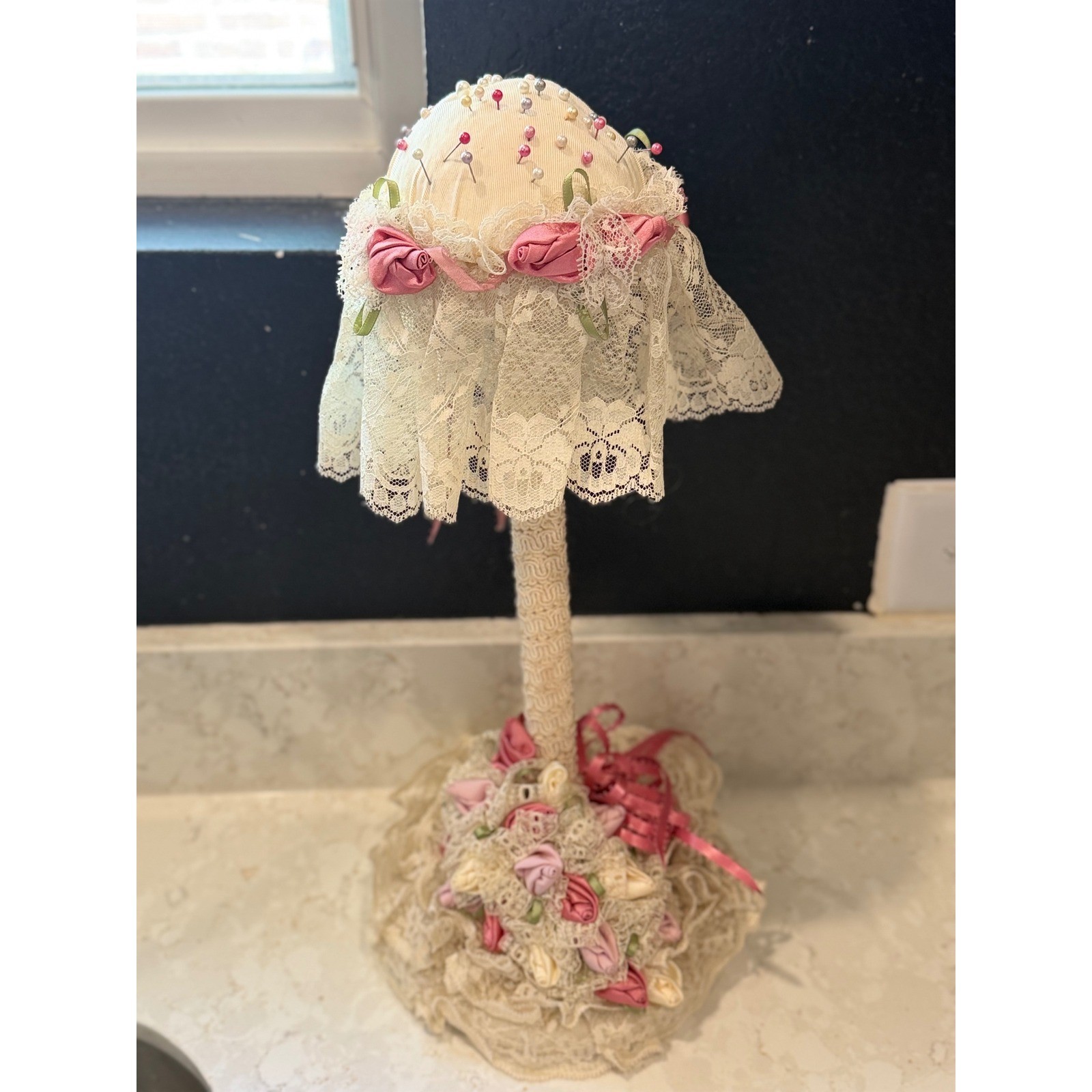 Vintage Standing Pin Cushion 15.5\