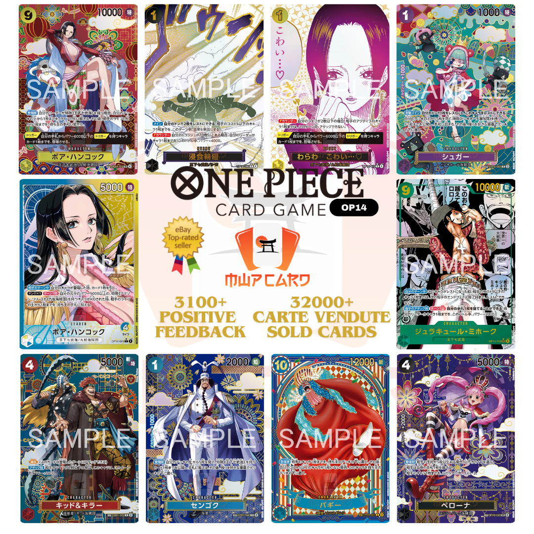 One Piece OP14 THE SEVEN WARLORD OF SEA ALL SR/SEC/PARALLEL CARD LIST JAP OP-14