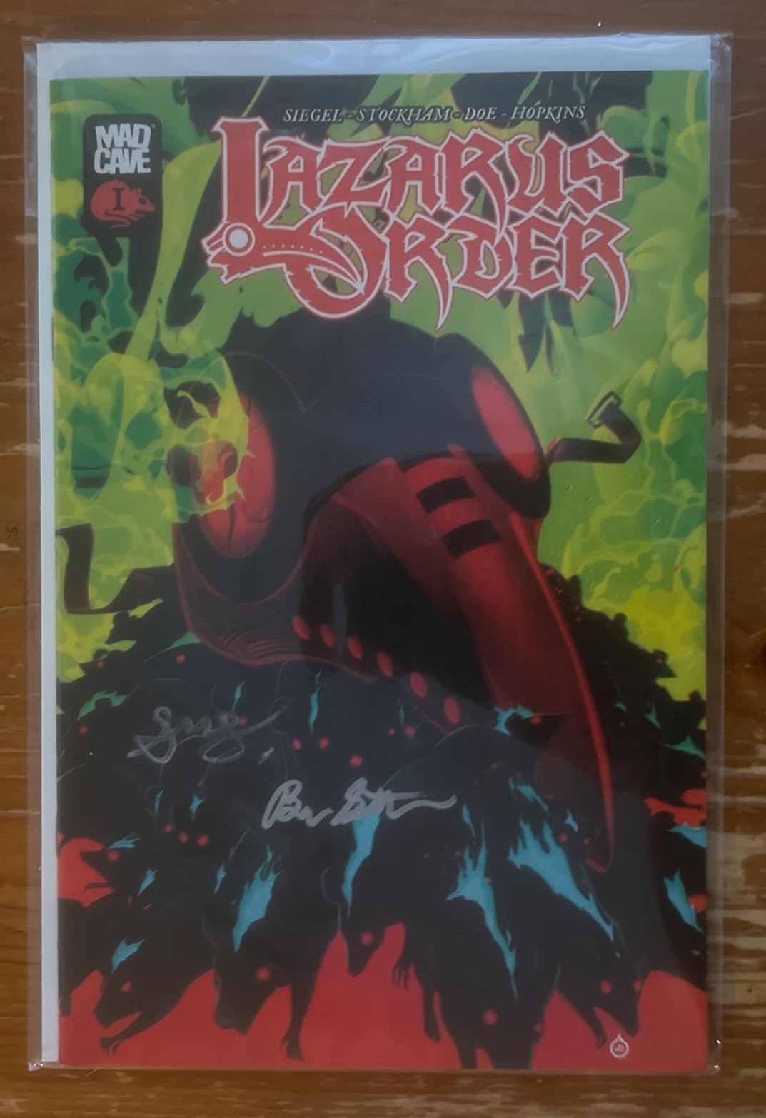 Lazarus Order 1 Signed by writers Stockham & Siegel Cvr A 1st Print 2026 MadCave