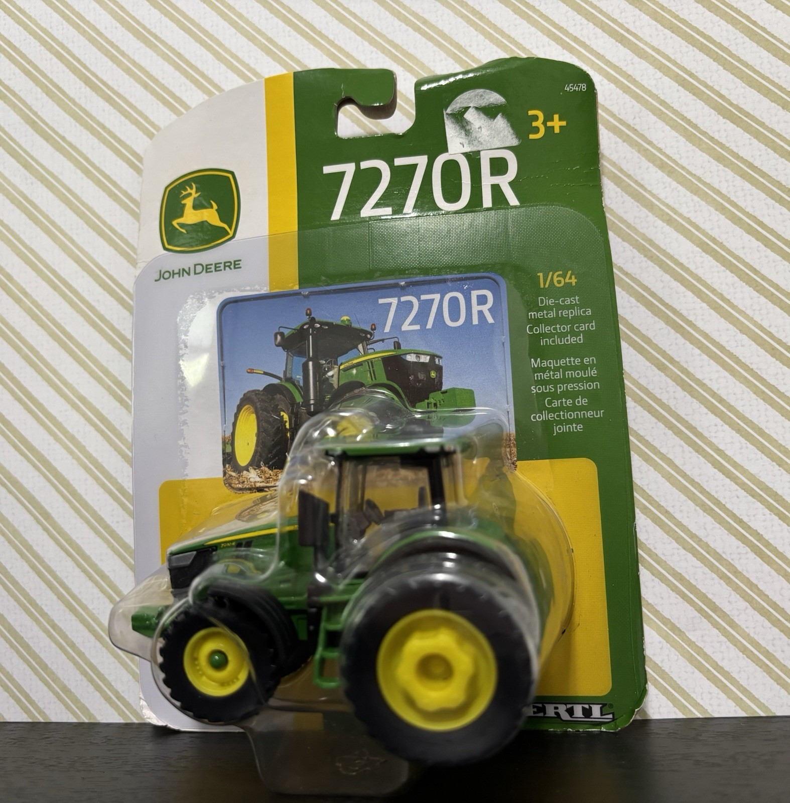 John Deere 7270R Tractor 1/64 Scale Die-Cast Metal Replica ERTL TOMY