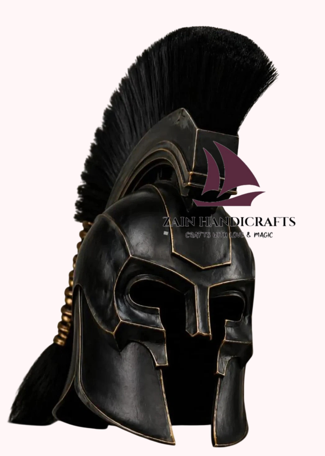ZAIN The Odysseus King Agamemnon Warrior Helmet Replica Handmade Steel Armor