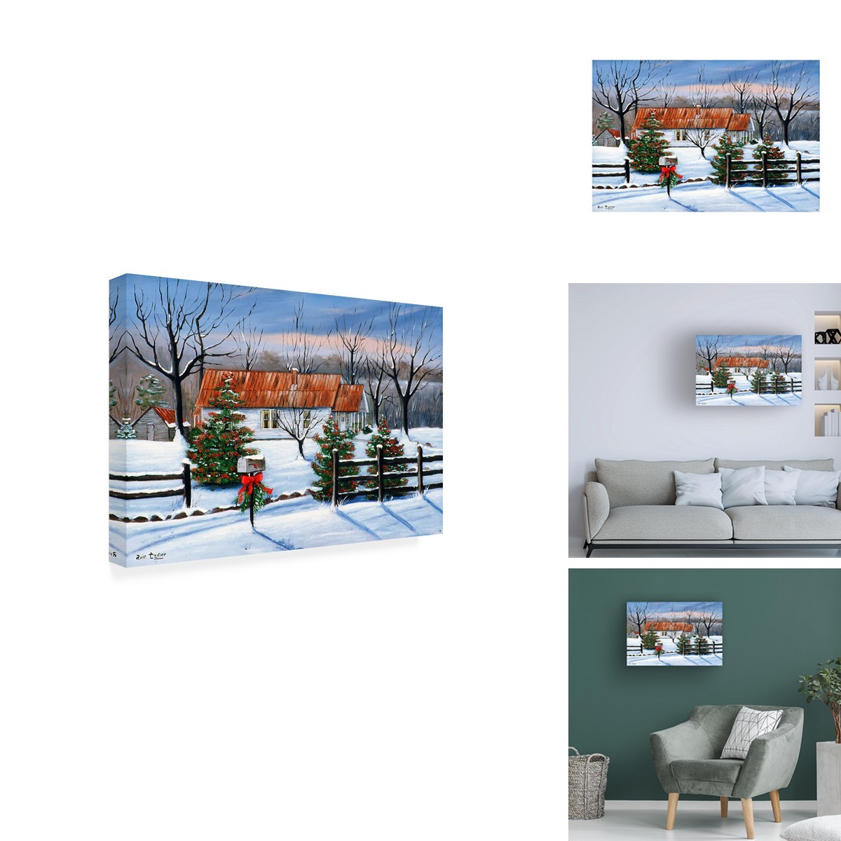 Trademark Fine Art Mom And Dads At Christmas Canvas Art 12x19 Trademark Fine Art Mom And Dads At Christmas Canvas Art 12x19